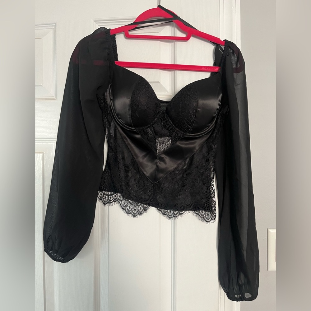 Bustier black top